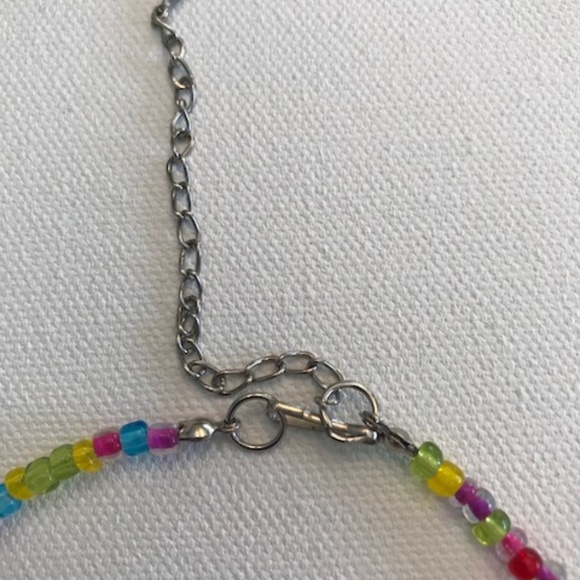 Handmade Confetti Necklace Earrings Set Vintage - Picture 7 of 8